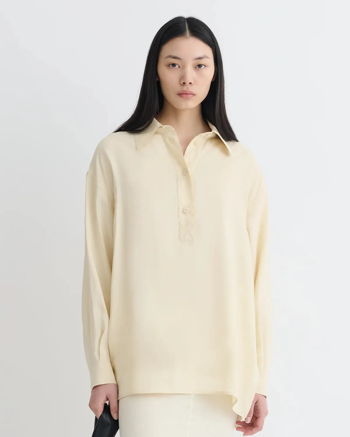 Сорочка Nanushka Linka Glass Poplin Shirt Oat 
