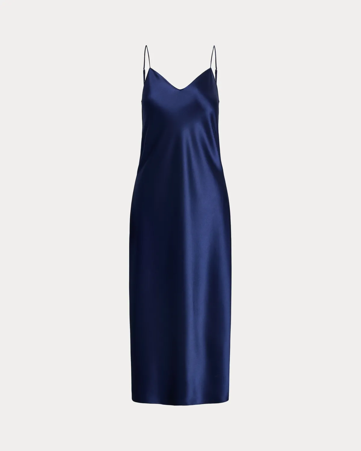 Жіноча нічне плаття Ralph Lauren Navy Silk Slip  - фото 8