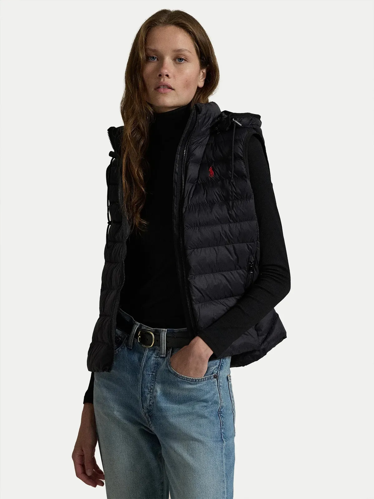 Жіночий утеплений жилет Polo Ralph Lauren з капюшоном 