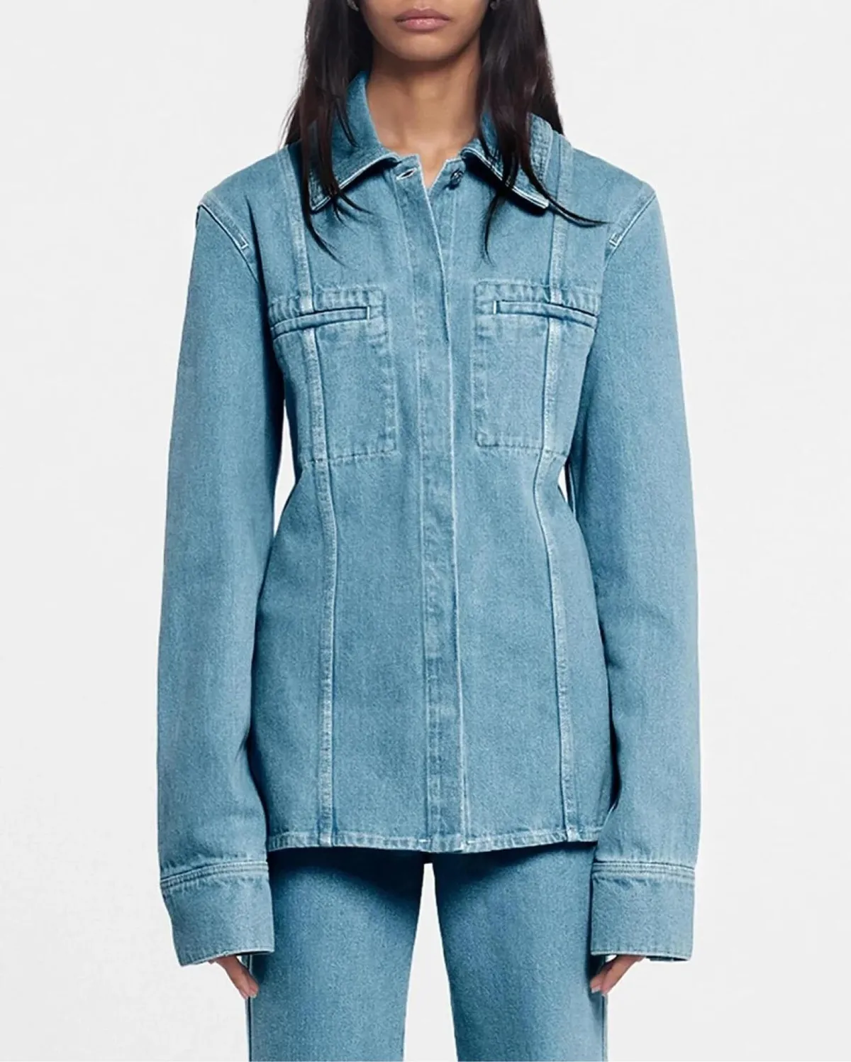 MIREIO Denim Shirt  Nanushka 