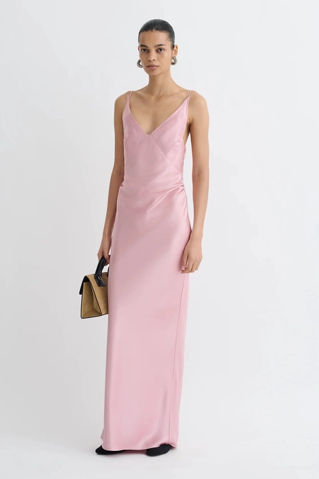 Nanushka — сукня Coeus Slip Satin Maxi