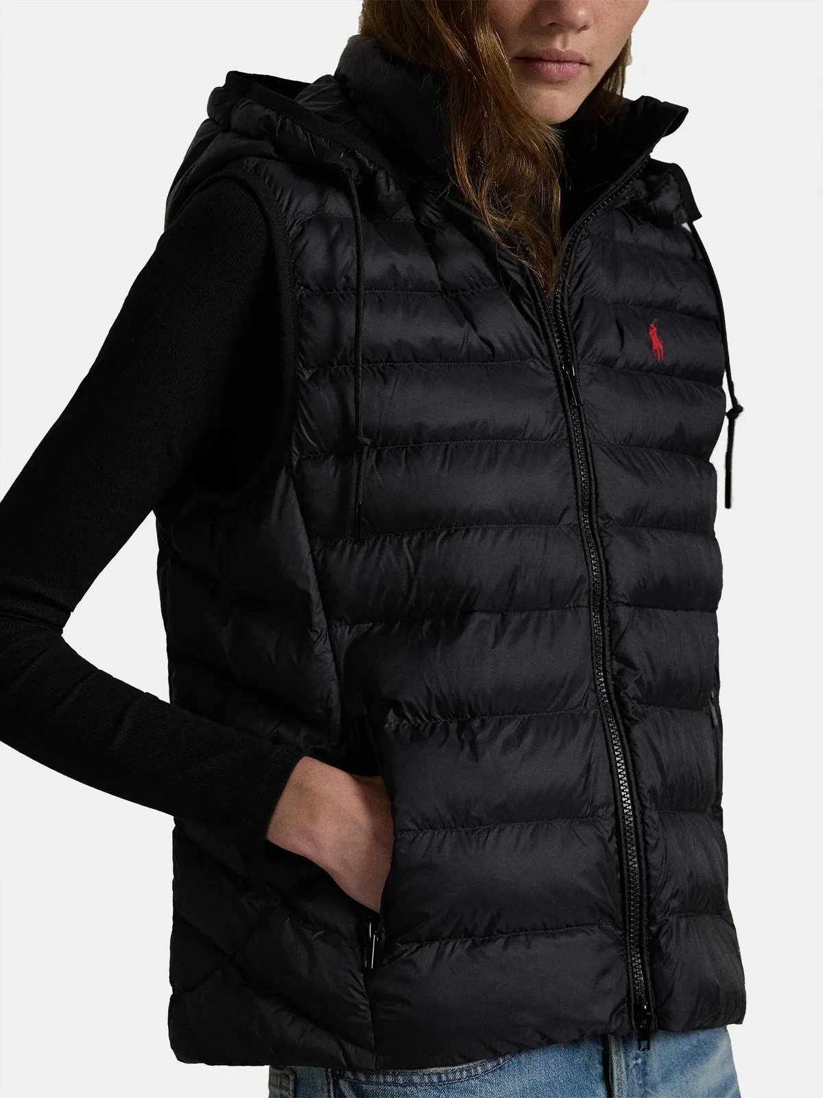 Жіночий утеплений жилет Polo Ralph Lauren з капюшоном  - фото 5