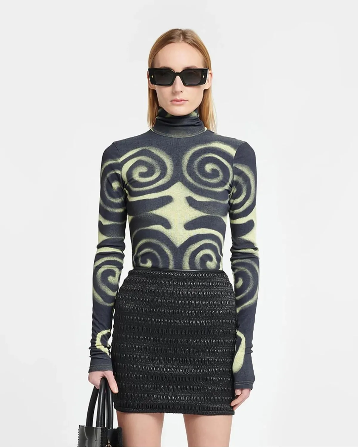 JOSA Mesh-Jersey Turtleneck Топ від Nanushka 
