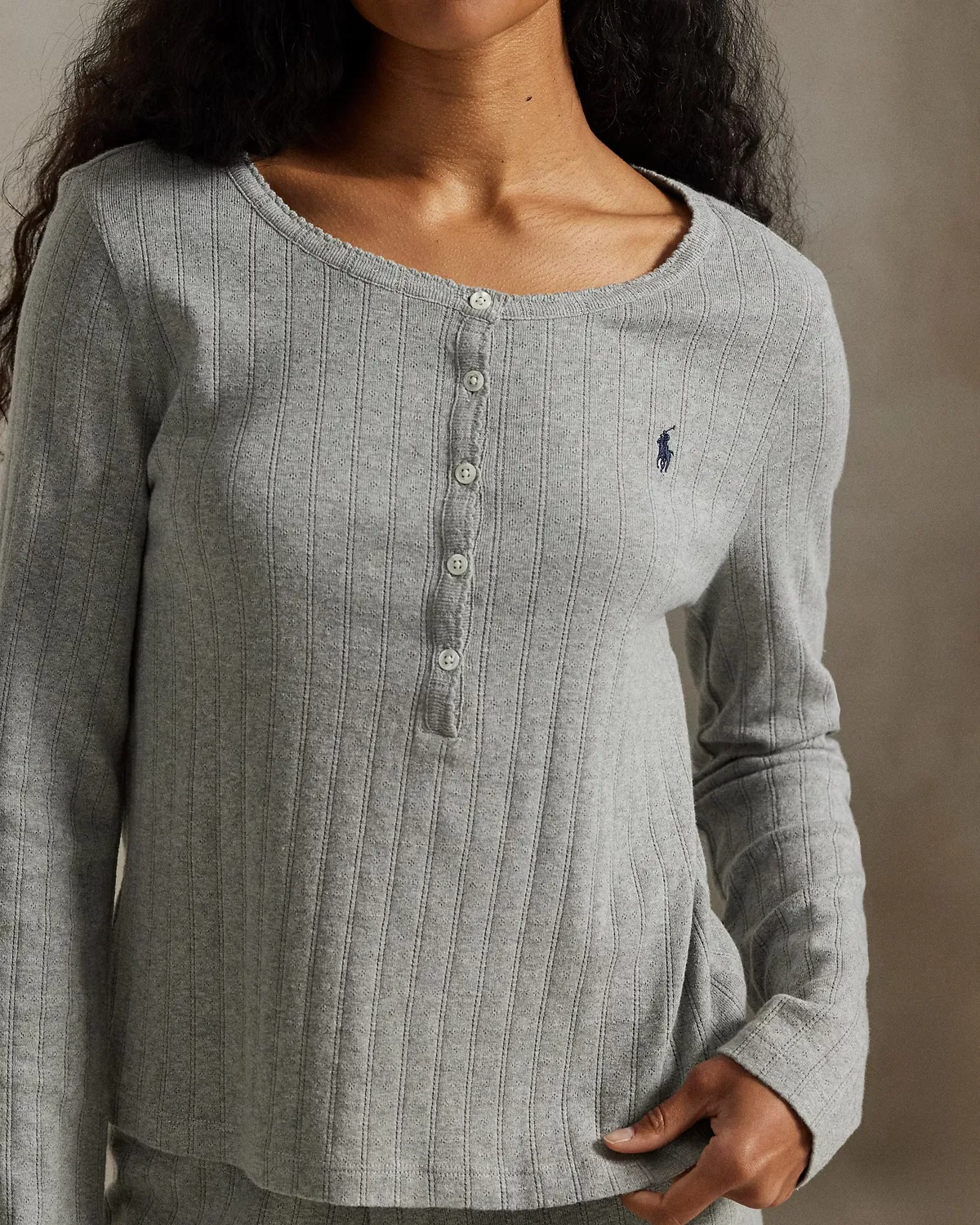 Жіноча піжама Polo Ralph Lauren Heather Grey  - фото 2