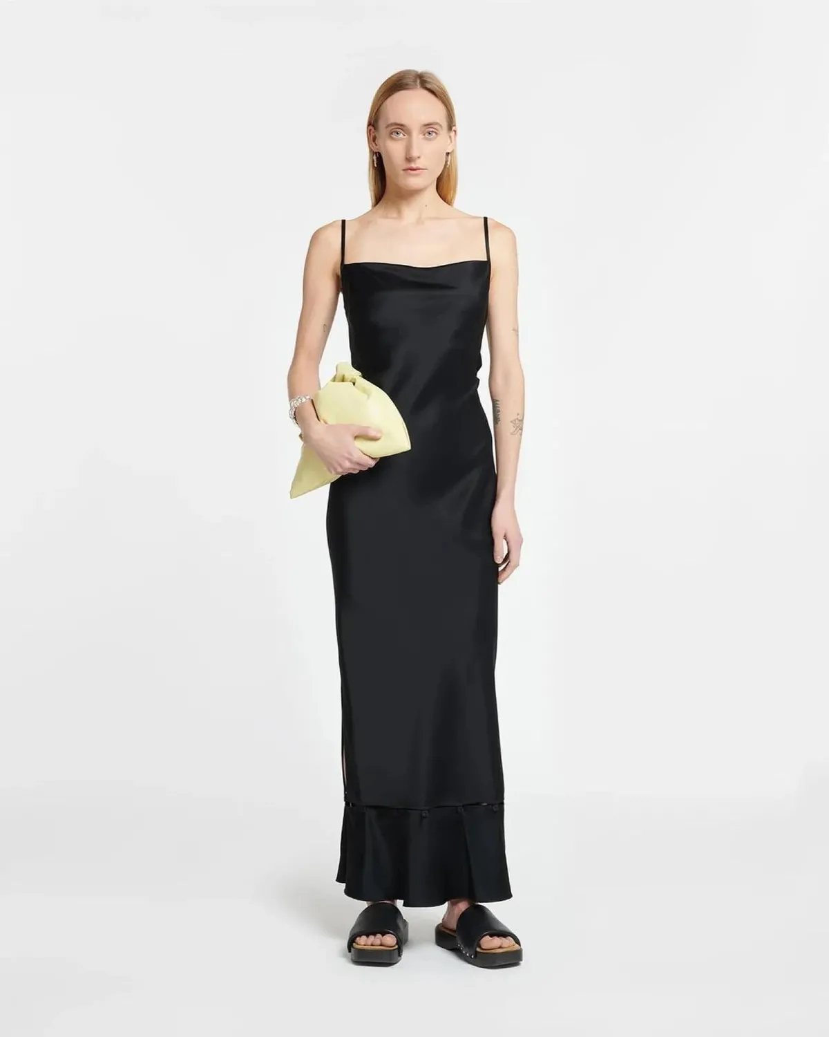 Атласна Сукня Renny Slip Satin Maxi від Nanushka  - фото 1
