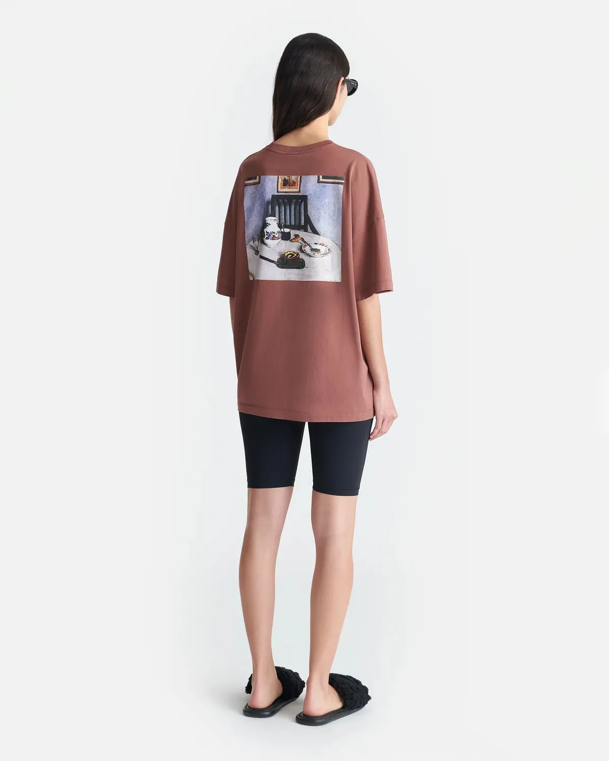 Жіноча футболка Nanushka Wren Printed Cotton-Jersey T-Shirt  - фото 1