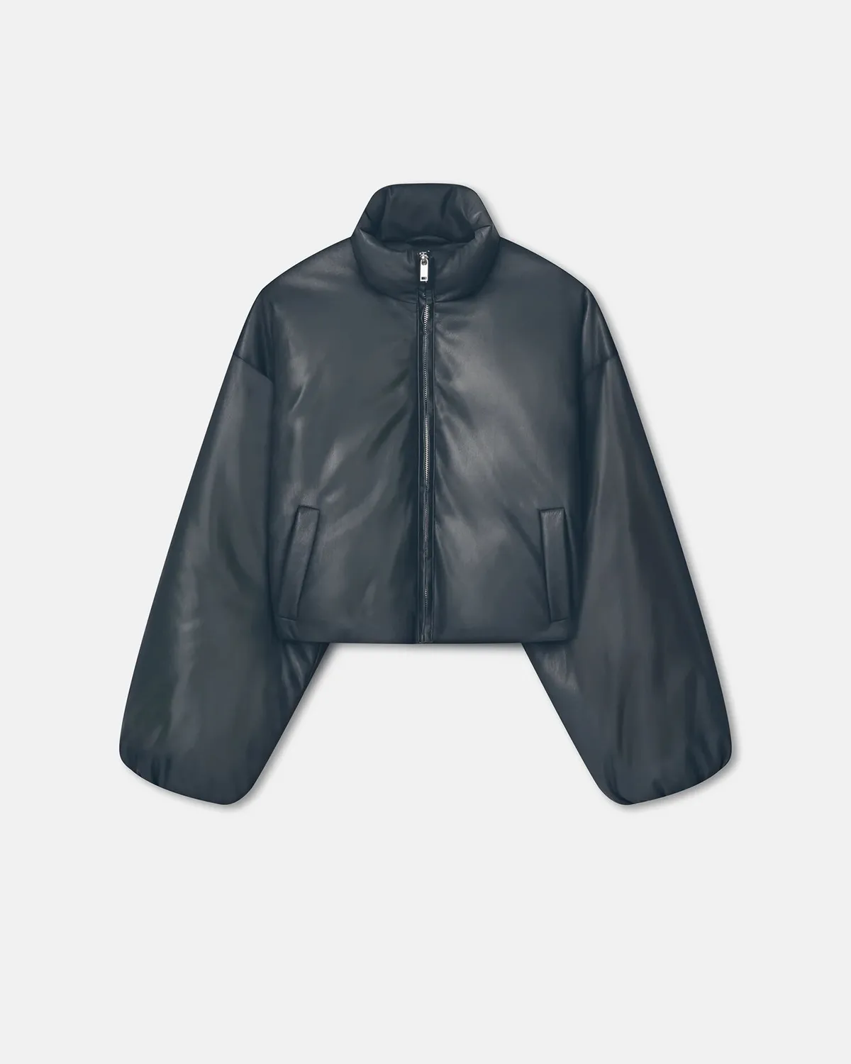 Жіноча укорочена пухова куртка Lilima з Okobor alt‑leather  - фото 4