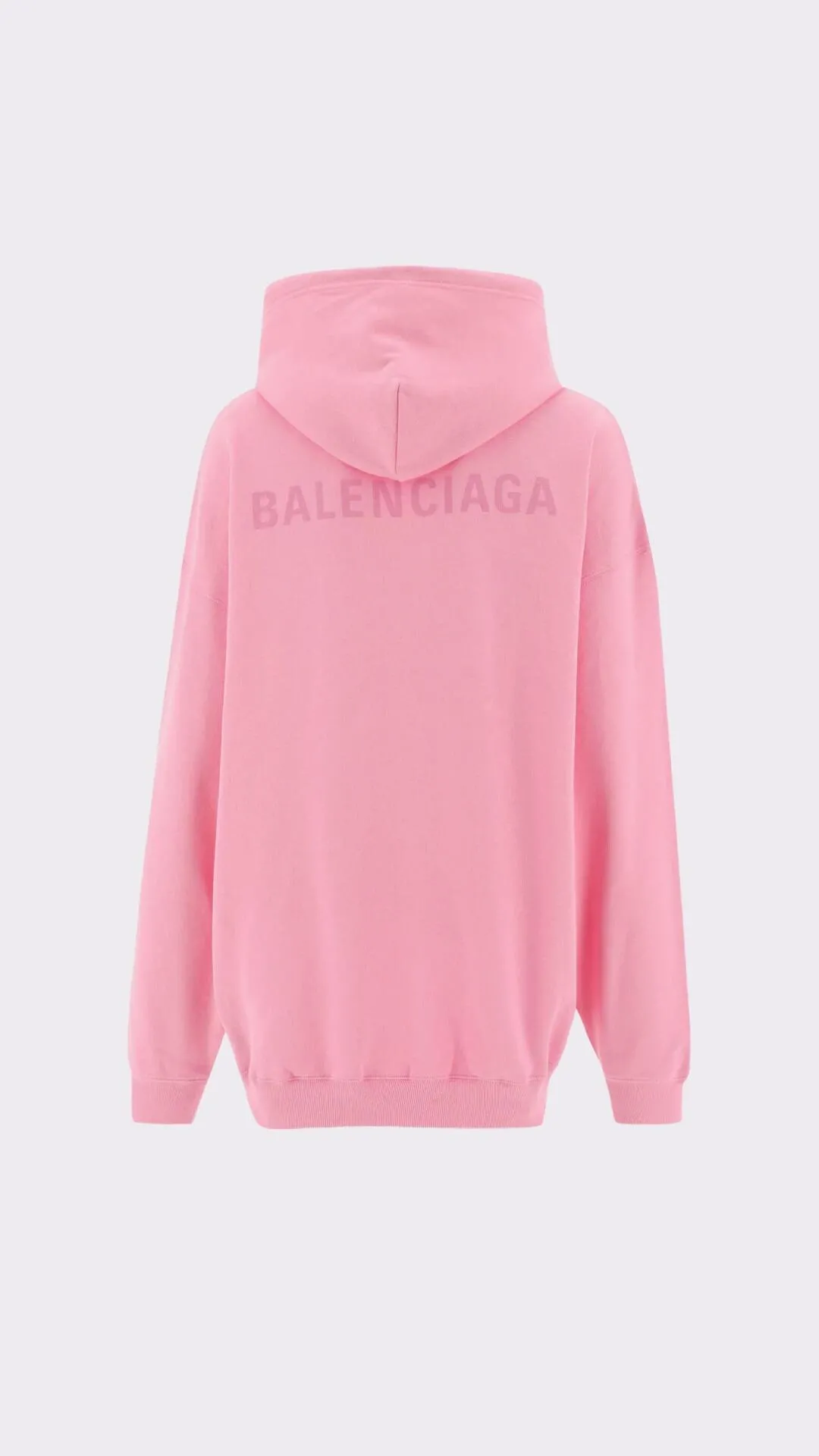 Рожевий logo-print худі від Balenciaga  - фото 1