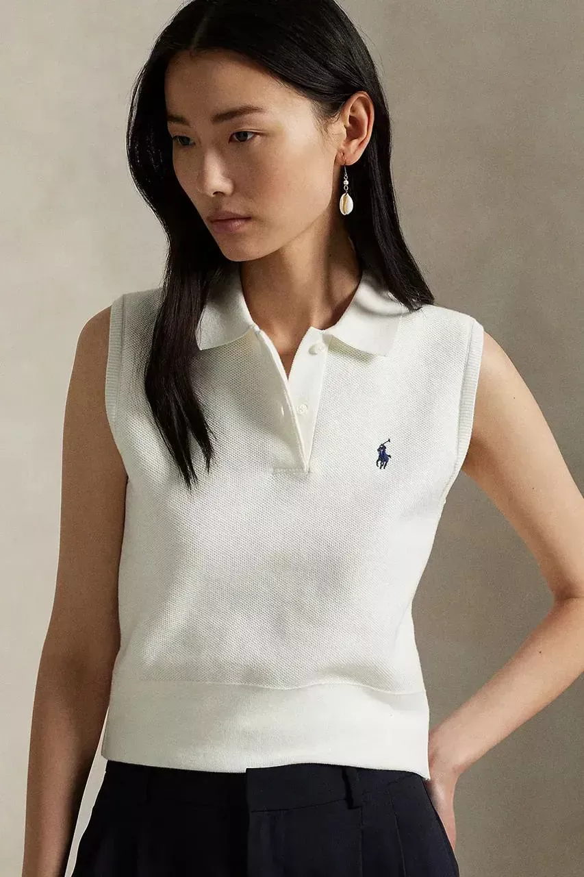 Жіночий трикотажний жилет Polo Ralph Lauren  - фото 3