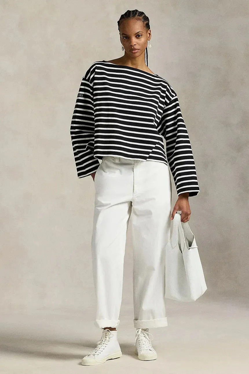 Лонгслів смугастий Polo Ralph Lauren Boatneck Mariner Tee  - фото 1