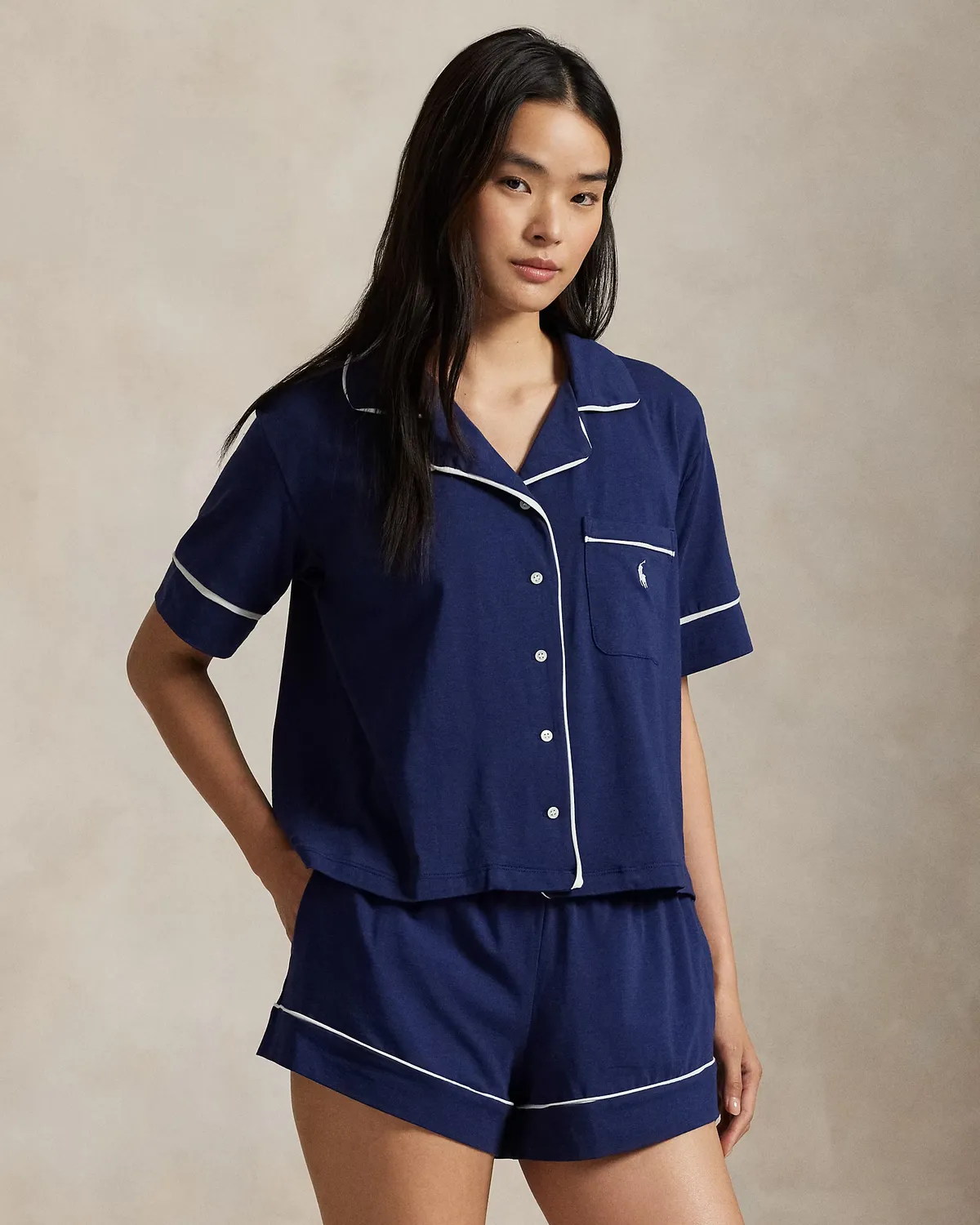 Жіноча піжама Polo Ralph Lauren Navy Replen  - фото 8