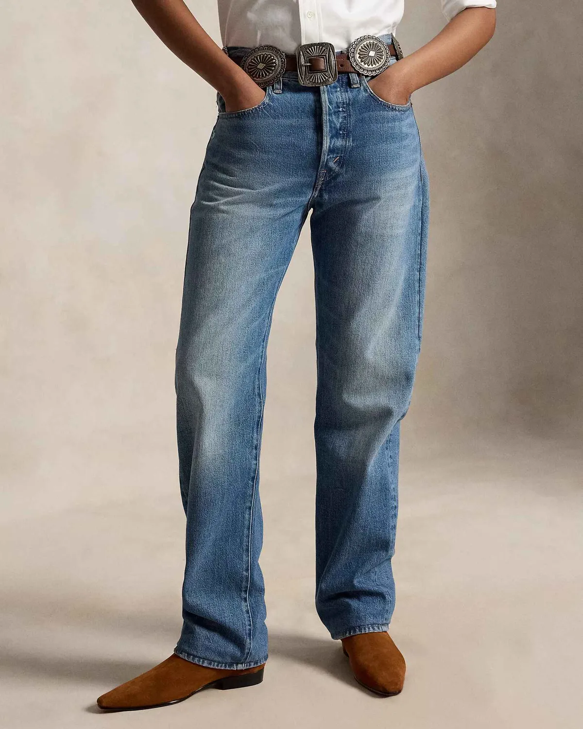 Жіночі джинси Polo Ralph Lauren wide‑leg з високою талією 
