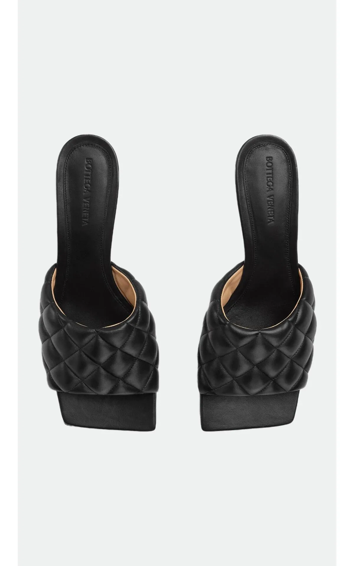 Чорні шкіряні мюлі від Bottega Veneta  - фото 1