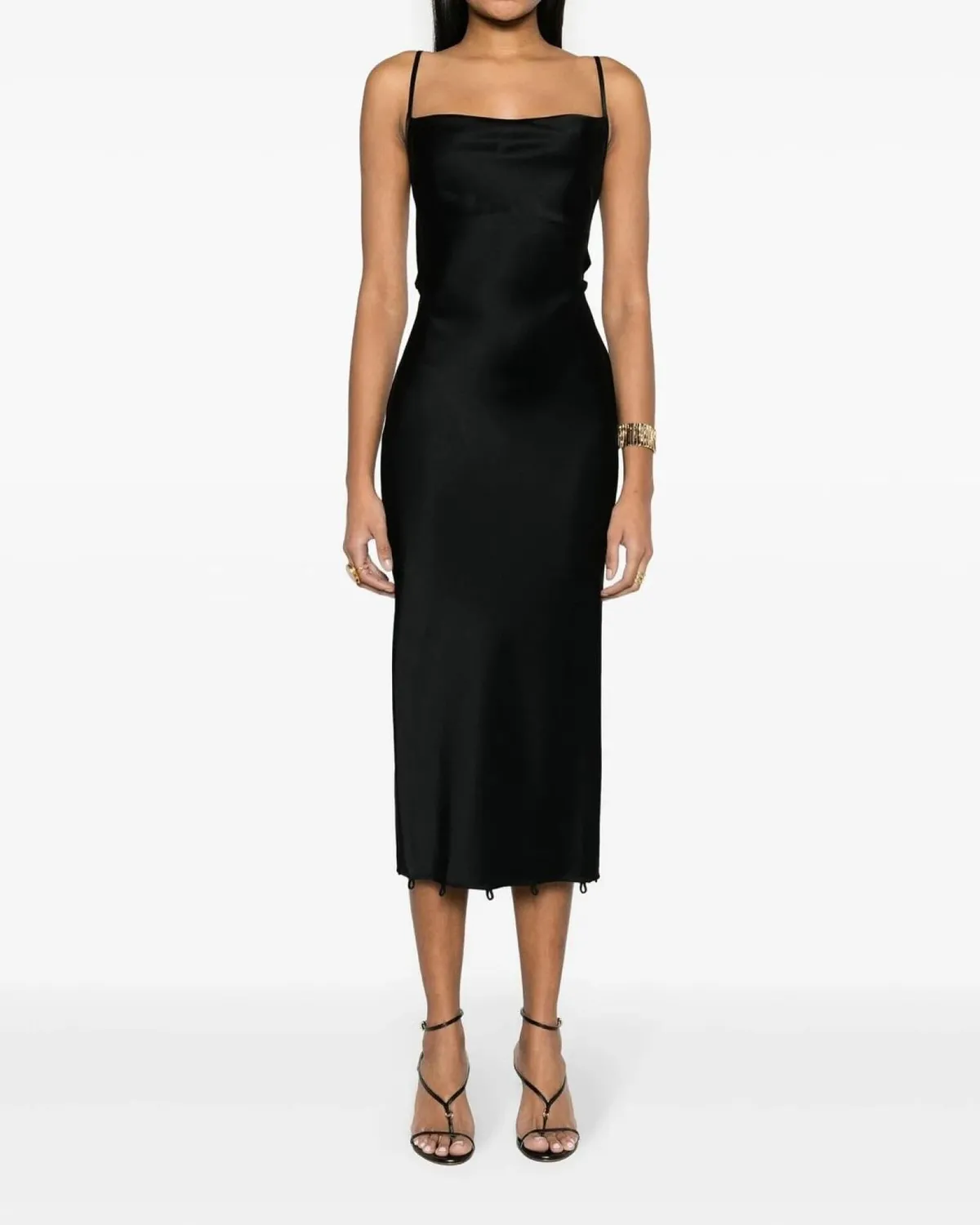 Атласна Сукня Renny Slip Satin Maxi від Nanushka  - фото 2