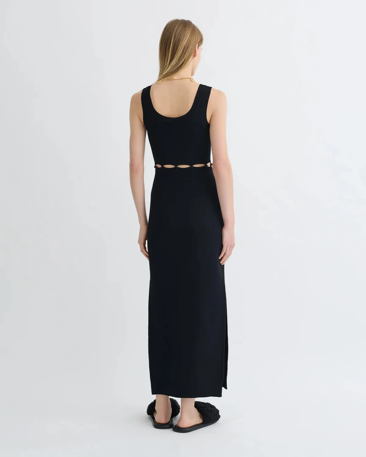 Сукня Nanushka Maves Knitted Midi Dress Black  - фото 1