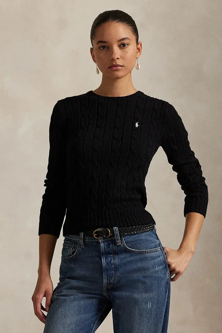 Жіночий светр Polo Ralph Lauren з косами з вовни й кашеміру  - фото 7