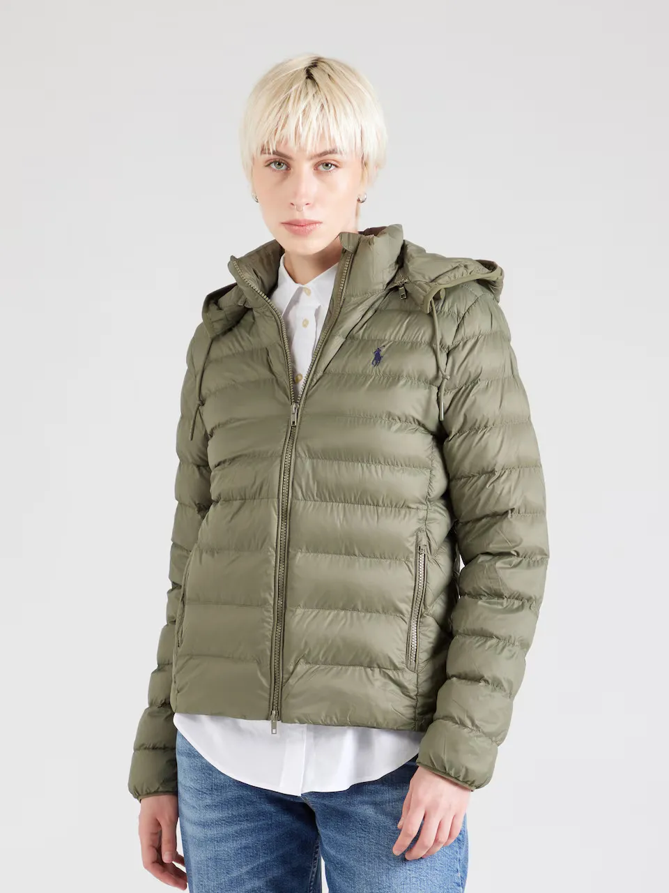 Утеплений пуховик Polo Ralph Lauren з капюшоном. 