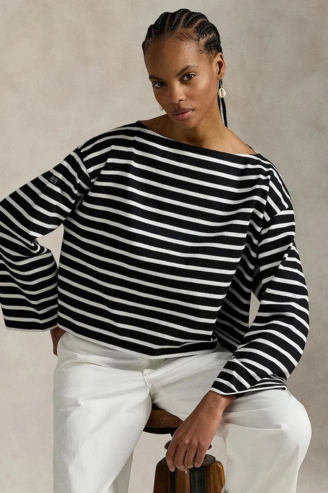 Лонгслів смугастий Polo Ralph Lauren Boatneck Mariner Tee