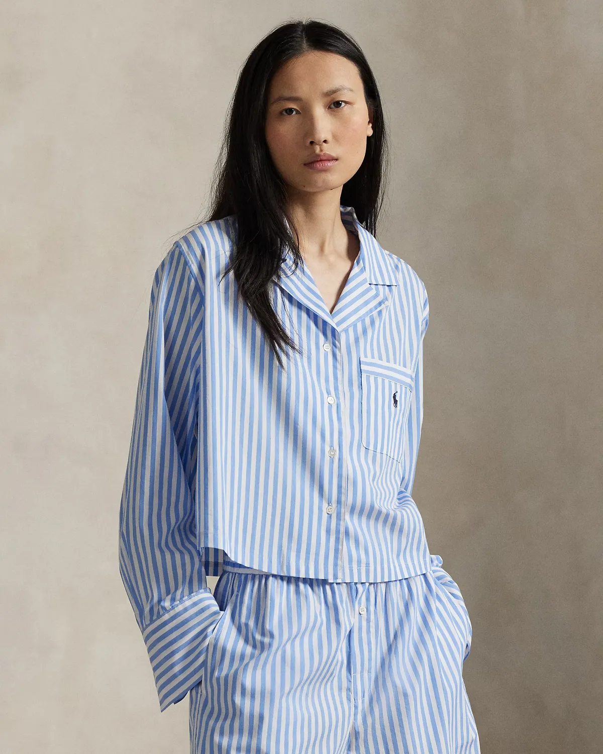 Класична жіноча піжама Смугастий комплект Polo Ralph Lauren  - фото 1