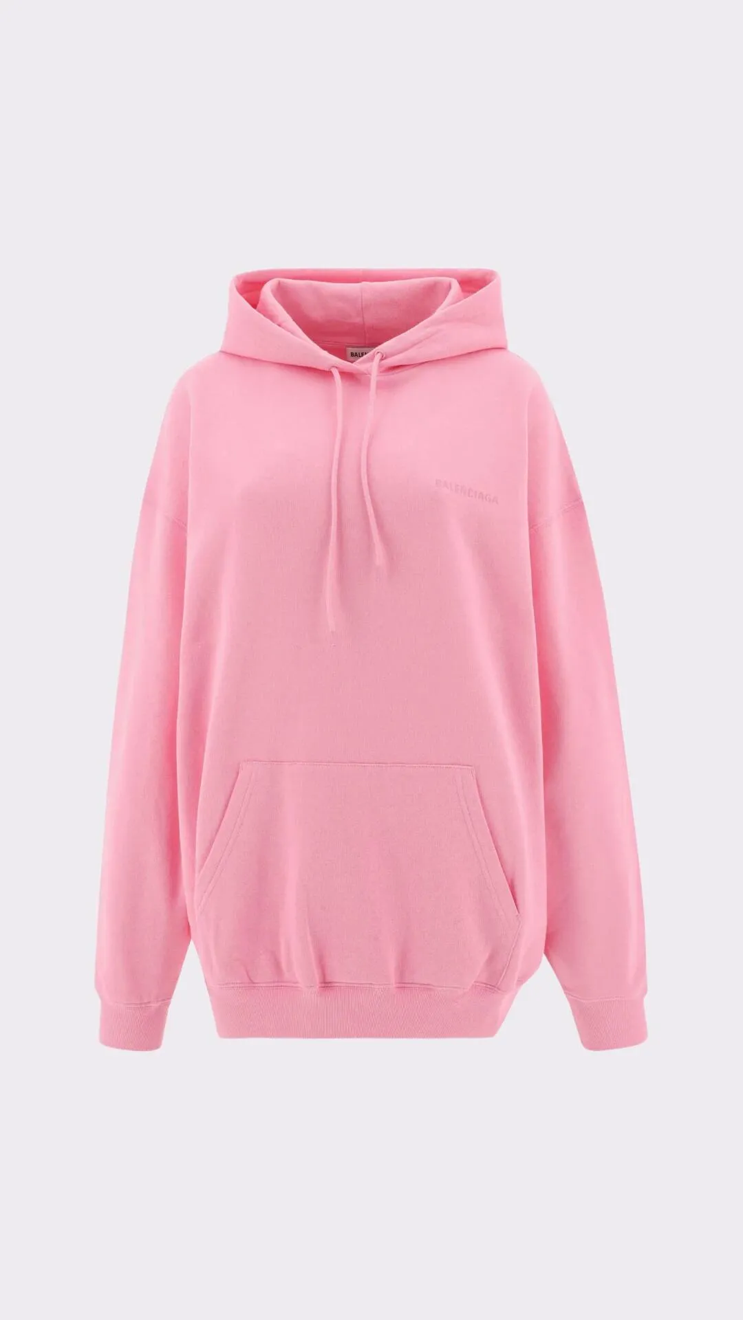 Рожевий logo-print худі від Balenciaga 