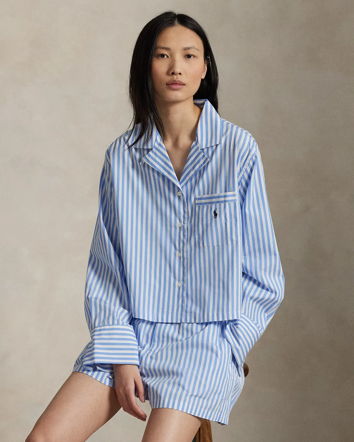 Класична жіноча піжама Смугастий комплект Polo Ralph Lauren  - фото 6