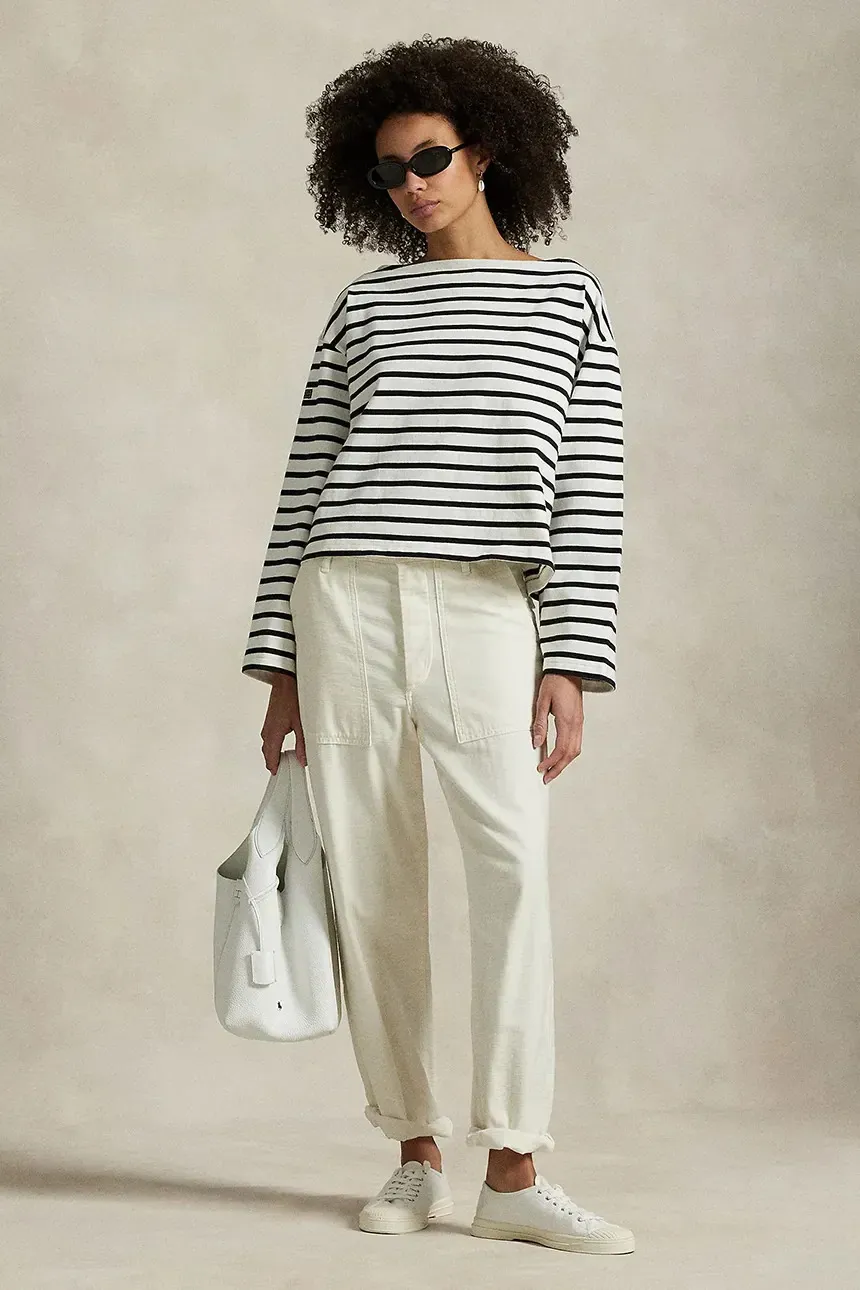 Лонгслів смугастий Polo Ralph Lauren Boatneck Mariner Tee  - фото 2