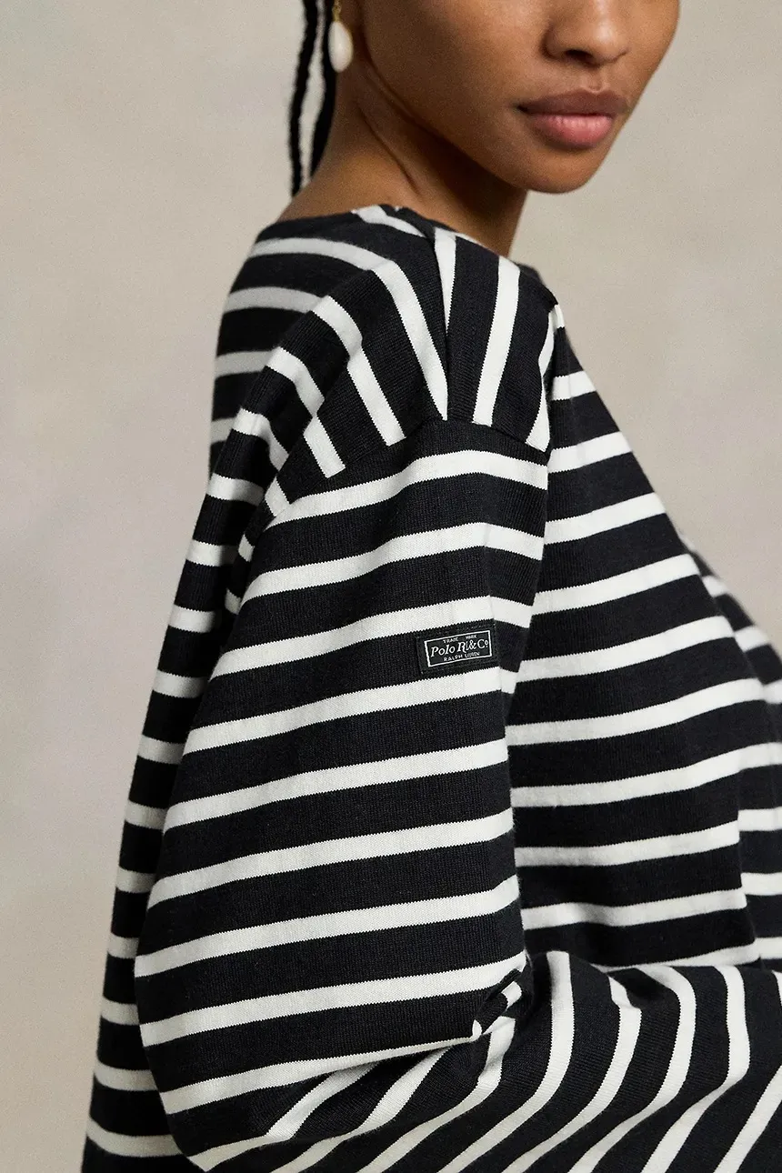 Лонгслів смугастий Polo Ralph Lauren Boatneck Mariner Tee  - фото 3